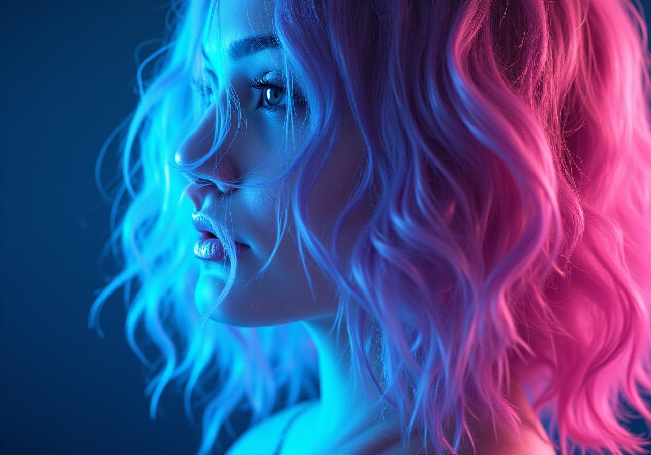 Secure floral hair artistry background